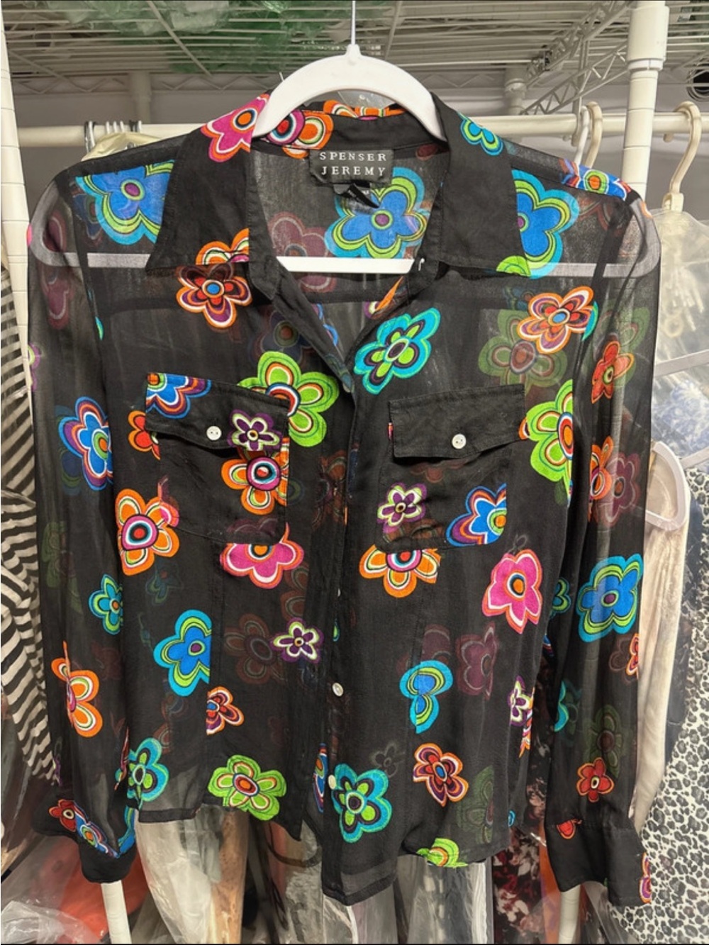 Vintage Spencer Jermey silk top